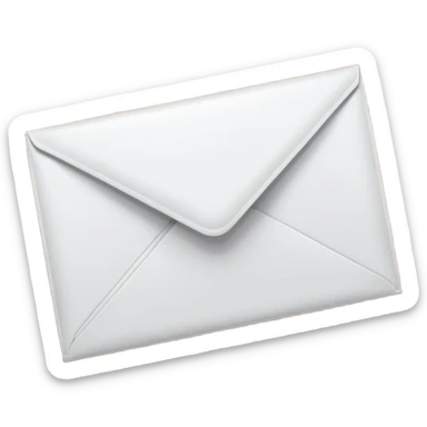 transparent white folder with a envelope with name Henry Ballester sticker