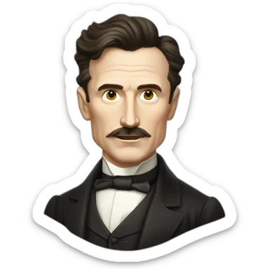 Nicolas tesla qui utilise une attaque électrique sticker