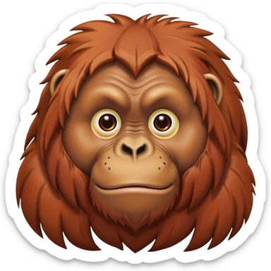 orangutan sticker