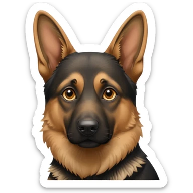 A german Shepherd dog sticker