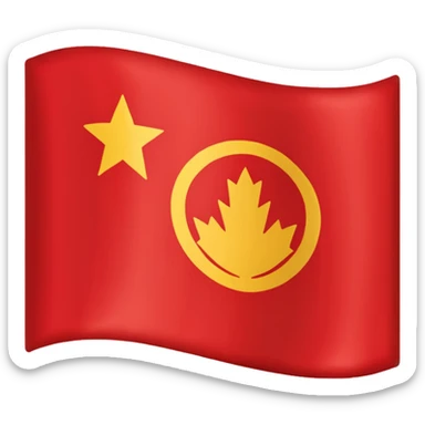 Crea un emoji de una bandera  sticker