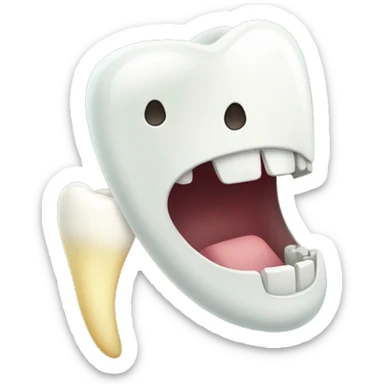 a fairytooth holding a tooth sticker