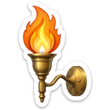 Wall Mounted Torch sticker