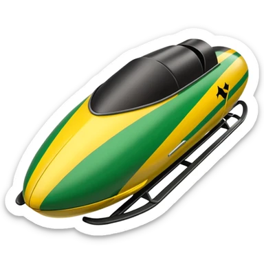 Jamaican bobsled sticker