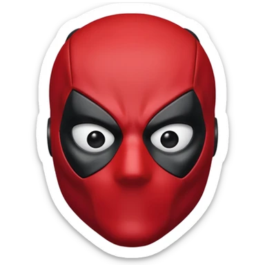 Deadpool solo la mascara como emoji  sticker