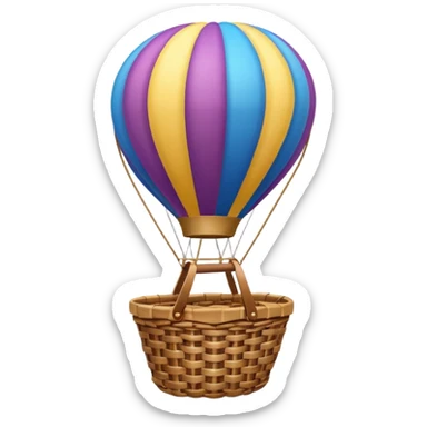 Hot air balloon sticker