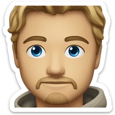 Leonardo DiCaprio with blue eyes sticker