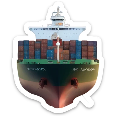 cargo ship sticker