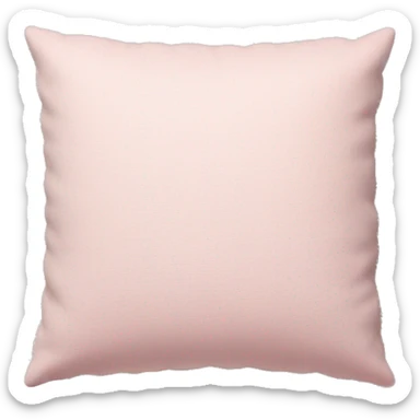 Light pink pillow with texture sticker