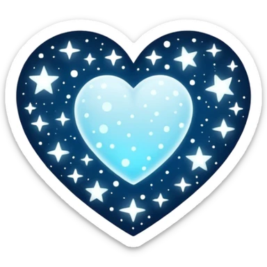 constellation heart  sticker