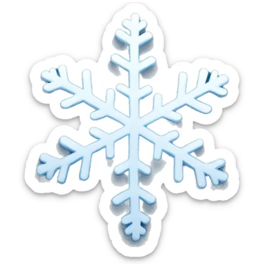 Snow flake sticker