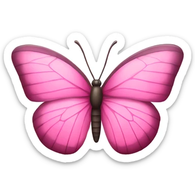 Pink Butterfly sticker