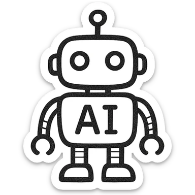 ai robot sticker