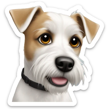 Jack Russel cross Maltese  sticker