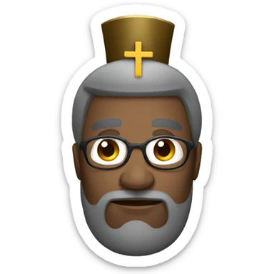 bishop with a cross sticker