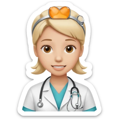 Dentist girl sticker