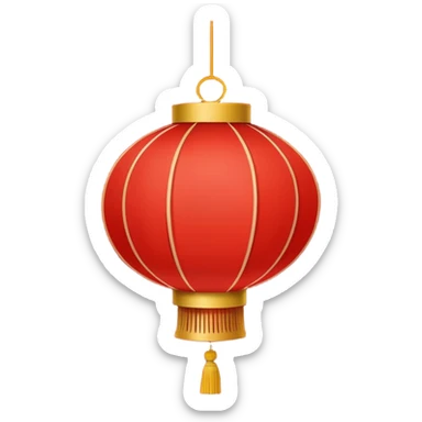 Chinese lantern sticker