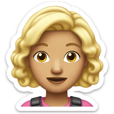 Cute blonde named Nicki sticker