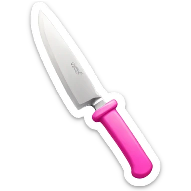 Pink knife sticker
