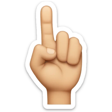 Three fingers up sticker