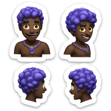 bladblack genie sticker