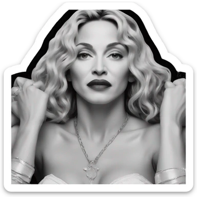 Madonna stuns in a new selfie sticker