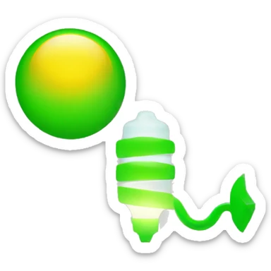 generame un emoji sencillo de energia solar fotovoltaica color verde tipo icono sticker