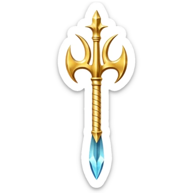 poseidon's trident sticker