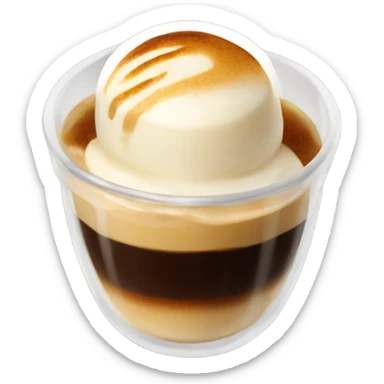 Small Espresso affogato sticker