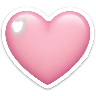 Baby pink heart sticker