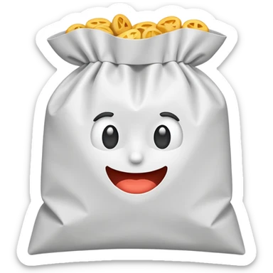 Barf Bag Emoji sticker
