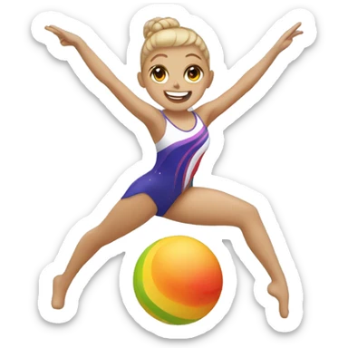 Rhythmic gymnastics sticker