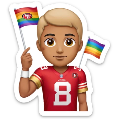 Gay 49ers fan sticker