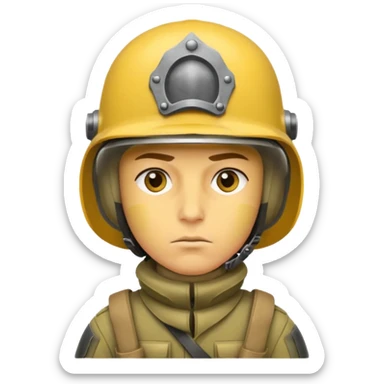 Soldier just face no body generic yellow skin with a gunner helmet that has NO FUCKING ISIGNIA sticker