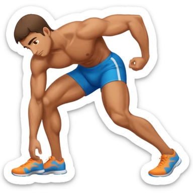 make a male bending over sticker