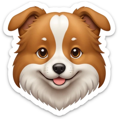chat avec tête de chien sticker