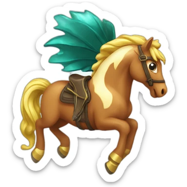 Flash sur hippocampe sticker