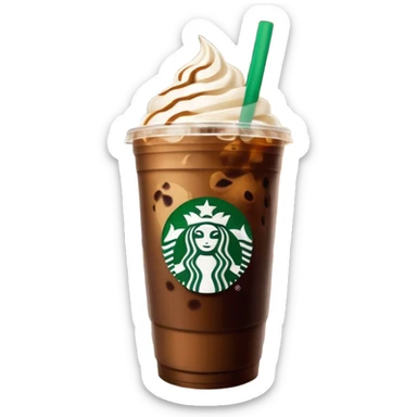 Starbucks iced coffee with Dubai chivalry bar with green filling and burn Khalifa  sticker