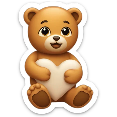 Chat avec un doudou sticker