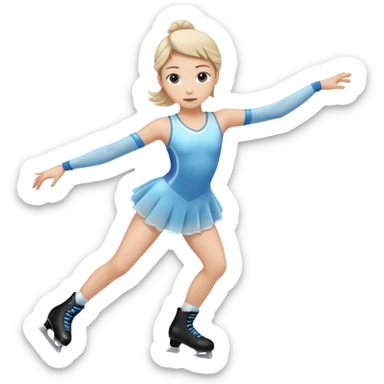 figure skating on ice
 sticker