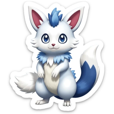 Shiny Furret-Meowstic-Zangoose-Hybrid (Full body) sticker