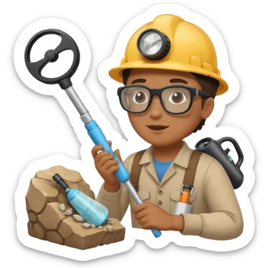 Fossil Cleaner with Air Blower from Archaeology Team sticker