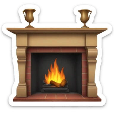 fireplace mantle sticker