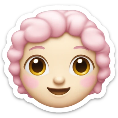 Cute pastel pink ipad sticker