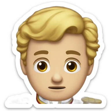 dejected napolean sticker