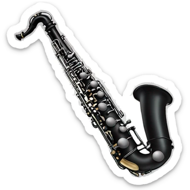 An actual bass clarinet that doesn’t look like a tenor saxophone  sticker