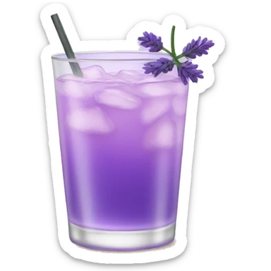 Lavender drink sticker