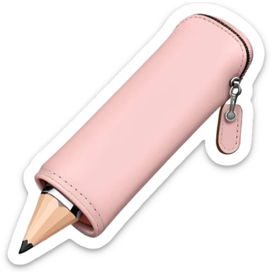 Light Pink Pencil Pouch sticker