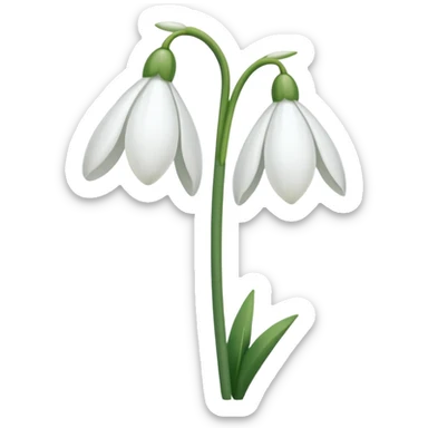 snowdrop emoji sticker
