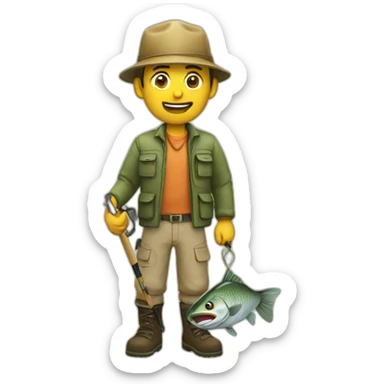 fishing sticker